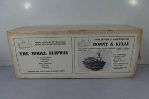 * unused ( not yet constructed ) THE MODEL SLIPWAY( model slip way ) Vintage boat model kit BONI & KELLY(bo knee & Kelly ) BOAT England 