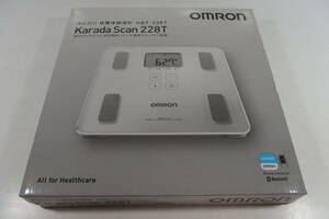 ◆未使用品 OMRON オムロン 体重体組成計 カラダスキャン HBF-228T-SW シャイニーホワイト