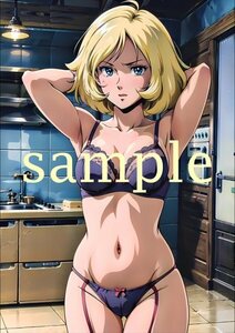 E1175 セイラ・マス　ガンダム 同人 光沢高品質 A4サイズ オリジナル アニメ イラストアート ポスター 美少女 セクシー 美乳美尻フェチ