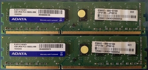 ADATA PC3-10600U DDR3 SDRAM 4GBx2枚(合計8GB)