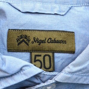 Nigel Cabourn ナイジェルケーボン ワイドスプレッドカラーシャツ 長袖シャツ 50サイズ メンズ M824430の画像3