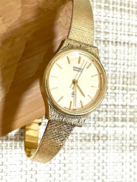 [希少:1978年製:アンティーク/稼働]SEIKO セイコー ブレスレット 3針/ラウンド/ゴールド/腕時計