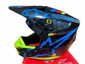 新品同様 Alpinestars アルパインスターズ SM5 Action オフロード モトクロス ヘルメット Lサイズ