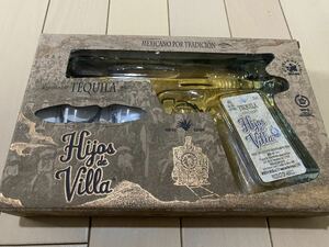 イホス デ ビジャ ピストルボトル 200ml 40度 テキーラ 飾りボトル グラス付き 箱付き ピストル型 HIjos de Villa