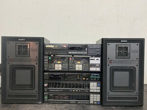  electrification has confirmed! Sony SONY CD cassette system player TA-V77 ST-V77 TC-V77WR CDP-M57 APM-550AV present condition goods 