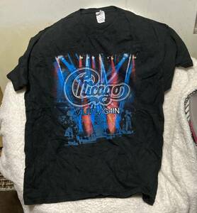 激レア即決!!直輸入USA古着[Chicago シカゴ]LIVE AGAIN海外ツアーTシャツ Lサイズ 公認Official オフィシャル品♪男女OKユニセックス仕様