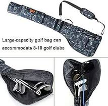 AKOZLIN ゴルフ クラブケース 8〜10本以上 軽量 ゴルフバック 3ポケット付き ソフトクラブケース 折りたたみ 練習_画像6