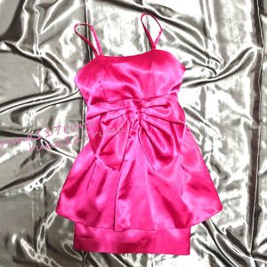超スベスベ 超ツルツル 超光沢サテン ワンピ ピンク イベコン 撮影 女装 コスプレ 衣装 フェチ&#9829;