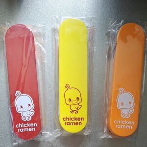 ひよこちゃんオリジナルカトラリーセット　チキンラーメン　スプーン フォーク　３点セット