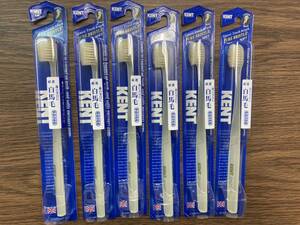 KENT white horse wool toothbrush soft .* compact head 6 pcs set KNT-1132