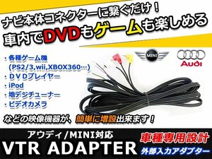 外部入力 ケーブル アウディ Audi A6 MMI搭載車用 VTR アダプター 000-051-444-G 互換品