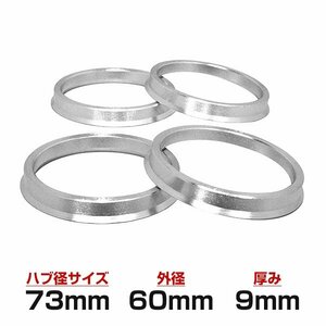 アルミ ハブリング 外径73mm → 内径64mm 2個 変換 リング 社外ホイール固定 ハンドルブレ 対策 タイヤ ホイールスペーサー