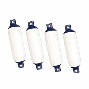 [ new goods ] boat fender 150×580mm white × blue white × blue M size 4 piece jet boat boat mooring equipment sea marine sport protection 