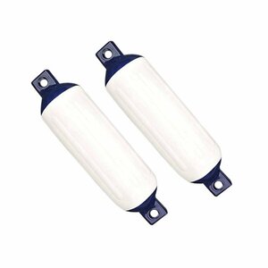 [ new goods ] boat fender 180×590mm white × blue white × blue M size 2 piece jet boat boat mooring equipment sea marine sport protection 