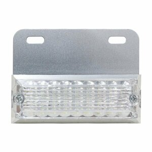 LED 角型サイドマーカー 1個 ホワイト 白 24V車 トラック用 ダンプ デコトラ バス 大型車 路肩灯 マーカーランプ