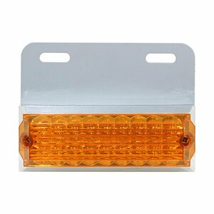 LED 角型サイドマーカー 1個 イエロー 黄色 24V車 トラック用 ダンプ デコトラ バス 大型車 路肩灯 マーカーランプ