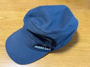 【送料無料】モンベル　コットン ワークキャップ　M-Lサイズ 57-61㎝ グレー系 mont-bell