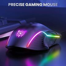 ゲーム用マウス 有線 USB光学式コンピュータマウス RGBバックライト付き_画像7