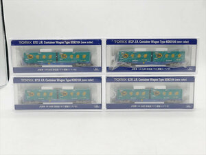 (32) unused storage goods to Mix TOMIX N gauge 8737 JR. car koki104 shape ( new painting * Yamato Transport container attaching ) 4 piece set 