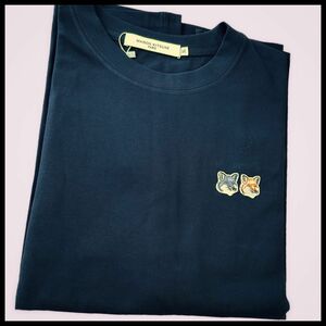 Maison Kitsune Tシャツ XL黒 メゾンキツネ新品 Tシャツ