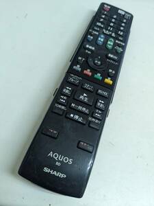 【FNB-35-120】 SHARP AQUOS GA684PA BD TV テレビリモコン シャープ アクオス　電池フタなし・通電するボタンもあり・ジャンク