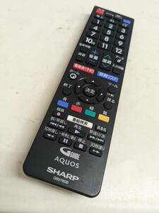 【FNB-32-103】SHARP GB278SB シャープ アクオス テレビ リモコン　動確済