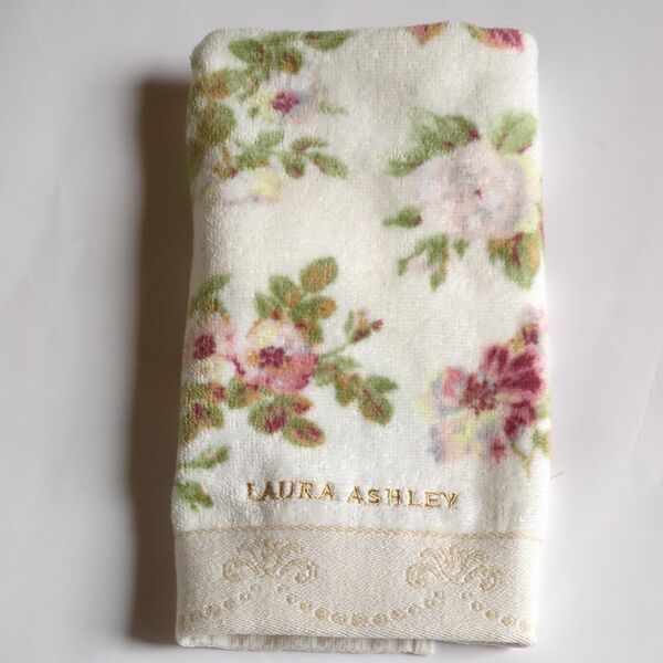 ☆クーポンで更にお安く！最終お値下げ！《ローラアシュレイ》アンジェリカゲストタオル LAURA ASHLEY