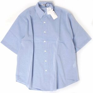 24ss【新品・定価30,800円】AURALEE HARD TWIST FINX ORGANDY HALF SLEEVED SHIRT size5 SAX BLUE CHAMBRAY A24SS02VO オーラリー シャツ