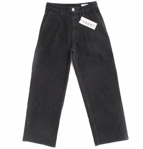 【タグ付き・新品・定価25,300円】upper hights THE HAILEY size26 CHARCOL 121810 アッパーハイツ ワイドパンツ コーデュロイ ★