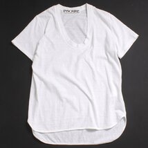 INSCRIRE ラウンドヘムTシャツ フリーサイズ ホワイト 19SS-CUT18 アンスクリア 半袖 Tシャツ カットソー_画像1