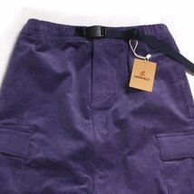 23AW【タグ付・新品】GRAMICCI CORDUROY LONG CARGO SKIRT 定価15,400円 M PURPLE G3FW-SK008 グラミチ コーデュロイロングカーゴスカート_画像4