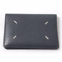 22AW Maison Margiela CARD CASE WALLET NAVY S55UI0203 P4745 メゾン マルジェラ 4ステッチ カードケース_画像1