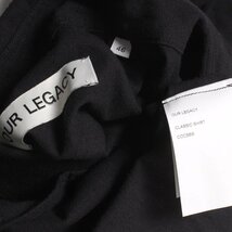 24ss【タグ付き・新品】OUR LEGACY CLASSIC SHIRT BLACK SILK size46 COCSBS アワーレガシー クラシック シャツ_画像7