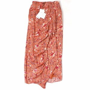 【タグ付き・新品・定価68,200円】ISABEL MARANT ETOILE BERTHE SKIRT size34 PAPAYA 22AJU1433 イザベルマランエトワール ミディスカート