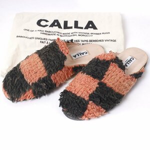 CALLA PARIS バブーシュ size38(24cm) カーラ サンダル スリッパ ミュールミュール フラットシューズ ヴィンテージ Calla Haynes