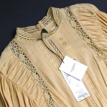 22SS【タグ付・新品・定価97,900円】ISABEL MARANT ETOILE JAENA DRESS マキシドレス 36 HONEY イザベルマランエトワール ワンピース_画像6