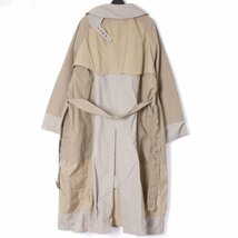 【タグ付き・新品・定価46,200円】SEEALL RECONSTRUCTED TRENCH COAT フリーサイズ BEIGE MIX SAU23 CT601 シーオール トレンチコート_画像5