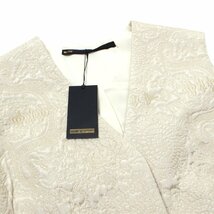 22AW【タグ付き・新品・定価71,500円】muller of yoshiokubo ARABESQUE VEST アラベスク刺繍 シルクベスト 38 ミュラーオブヨシオクボ_画像4