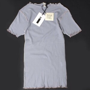 【タグ付き・新品・定価14,850円】BASERANGE VIEN トリム ショートスリーブ Tシャツ sizeS LT.BLUE 1652-343-1409 ベースレンジ