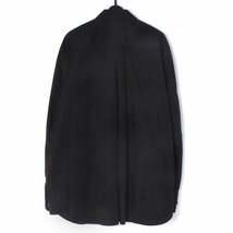 23AW【タグ付き・新品・定価39,600円】Tamme FRONT SLIT SHIRT size2 BLACK 23A0123 タム フロント スリット シャツ 長袖シャツ_画像4