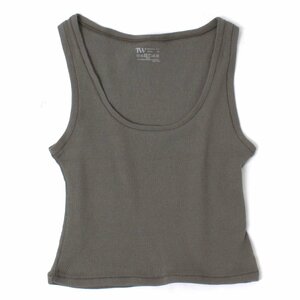 TW Mesh Cotton Tank 定価7,500円 sizeS グレー 2021AW-0015 トゥ メッシュ コットン タンクトップ