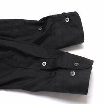 23AW【タグ付き・新品・定価39,600円】Tamme FRONT SLIT SHIRT size2 BLACK 23A0123 タム フロント スリット シャツ 長袖シャツ_画像6