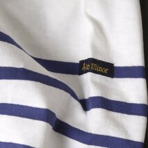 Le minor POLO size1 WHITE/GITANE ルミノア スキッパービッグTシャツ ボーダー カットソー_画像5