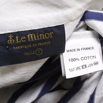 Le minor POLO size1 WHITE/GITANE ルミノア スキッパービッグTシャツ ボーダー カットソー_画像7