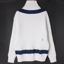23AW【新品・定価38,500円】ADULT ORIENTED ROBES High neck Cable Knit WHITE 3 10-22310902 アダルト オリエンテッド ローブス ニット_画像5