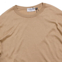 Begin別注 新品 JOHN SMEDLEY A4514 30G コットンメリノ クルーネックニット 定価34,100円 L HAZELNUT ジョンスメドレー_画像4