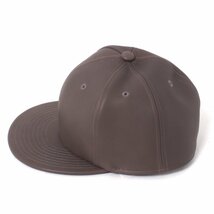 23AW【タグ付・新品・定価39,600円】KIJIMA TAKAYUKI KARL DONOGHUE LAMB LEATHER TRUCKER CAP 2 TAUPE 23202-KD キジマ タカユキ キャップ_画像3