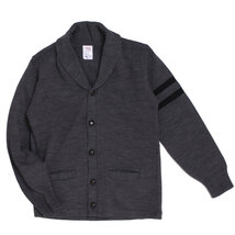 EASY KNIT イージーニット ライン入り カーディガン sizeS グレー イージーニット MADE IN CANADA_画像8