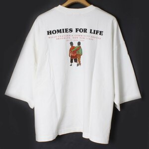 WILLY CHAVARRIA LET’S STAY HOMIES FOR LIFE MASSIVE T-SHIRT sizeL WHITE ウィリー チャバリア