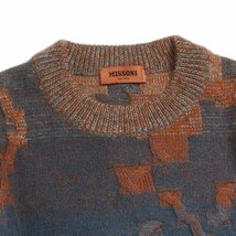 MISSONI モヘヤニット size58 pastel blue ミッソーニ グラデーション セーター_画像4